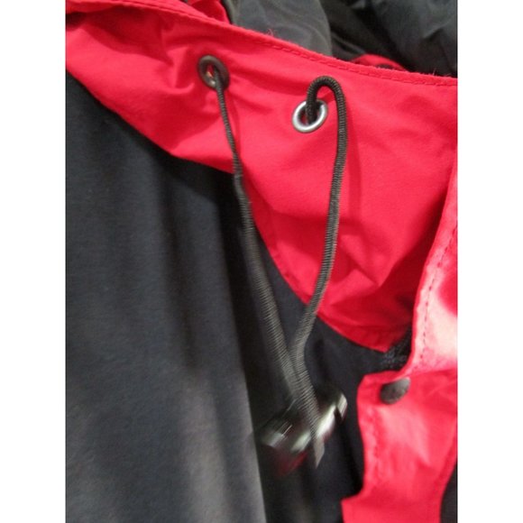 REI Gore Tex Anorak Wind Breaker Mens XL Hood Armpit Vents Red Black GUC - Picture 12 of 16